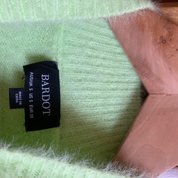 BARDOT MINT GREEN MINI SHORT SWEATER DRESS SIZE SMALL - Picture 6 of 8